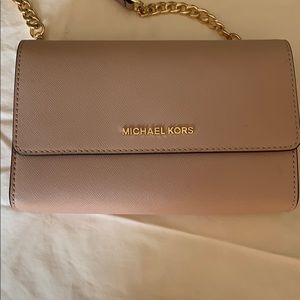 NEW Michael Kors Jet Set Pink Cross Body